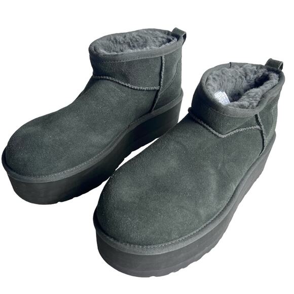 Ugg mini platform boots 11 forest night shade like new - Picture 2 of 8